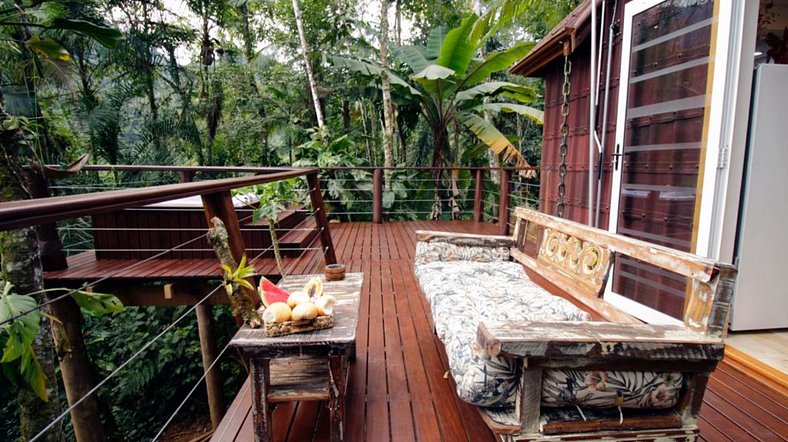 Tiny House Ubatuba | Uma jacuzzi em meio à Mata Atlântica